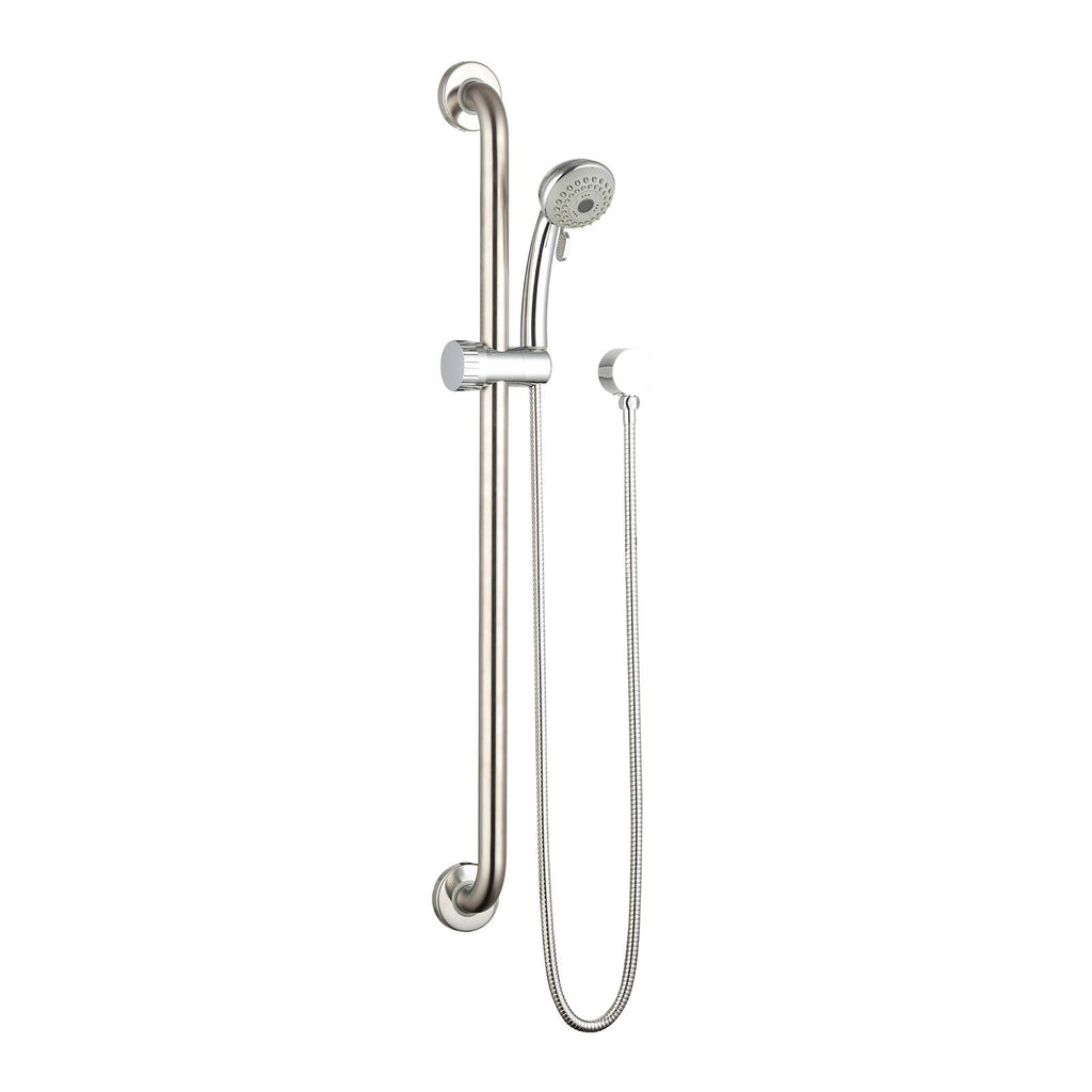 evekare 32 x 900mm Stainless Steel Grab Rail And 3 Function Shower With 2m Hose - Image 1 of 3