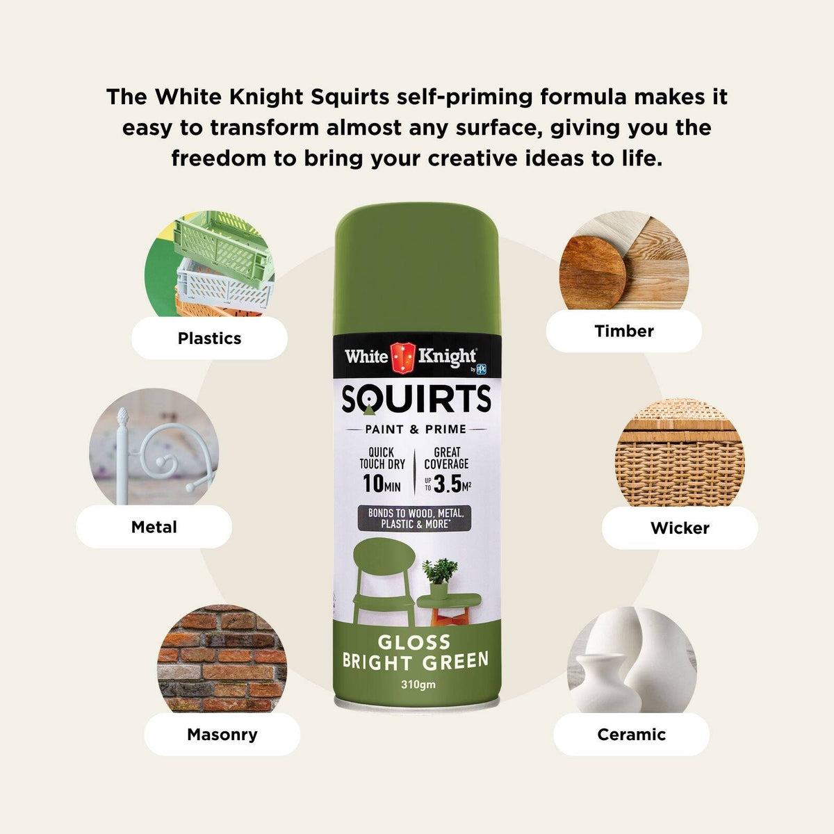 White Knight 310g Squirts Spray Paint - Image 115 of 205