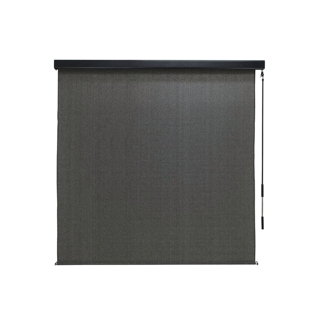 Coolaroo 2.1 x 2.4m Charcoal Crank Operated Outdoor Blind With Premium Pelmet - Image 1 of 8