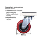 Easyroll 320kg 500 x 490mm Rectangular Premier Dolly - Image 5 of 7