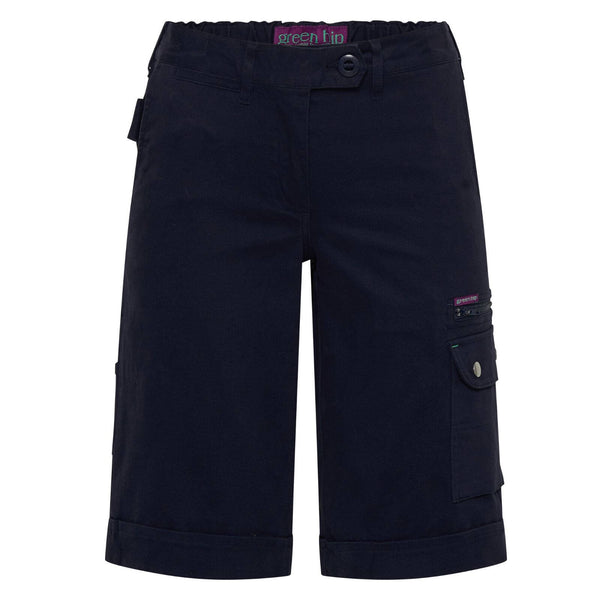 Green Hip Give Cargo Shorts Black