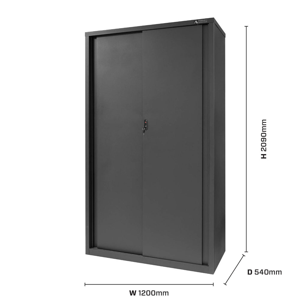 Pinnacle 2090 x 1200 x 540mm Sliding Door Metal Cabinet - Image 3 of 3