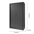 Pinnacle 2090 x 1200 x 540mm Sliding Door Metal Cabinet - Image 3 of 3
