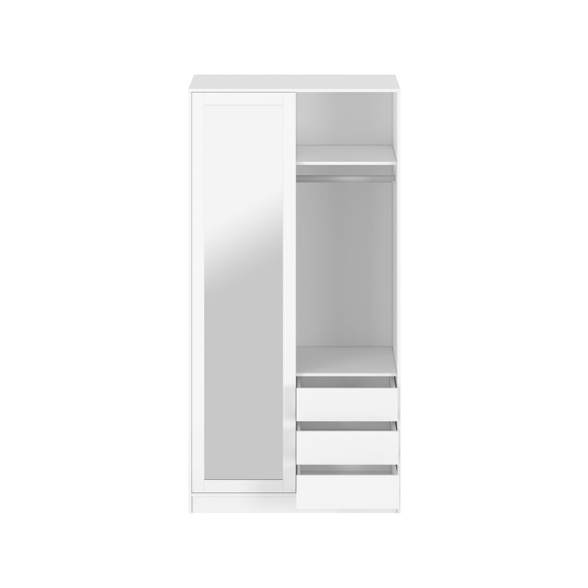 Practa White 2 Door Mirror Sliding Robe - Image 2 of 4