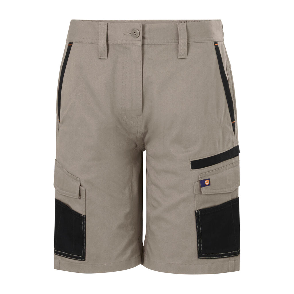 Citeco Women's Khaki Mid Shorts Cotton Stretch - Image 6 of 11