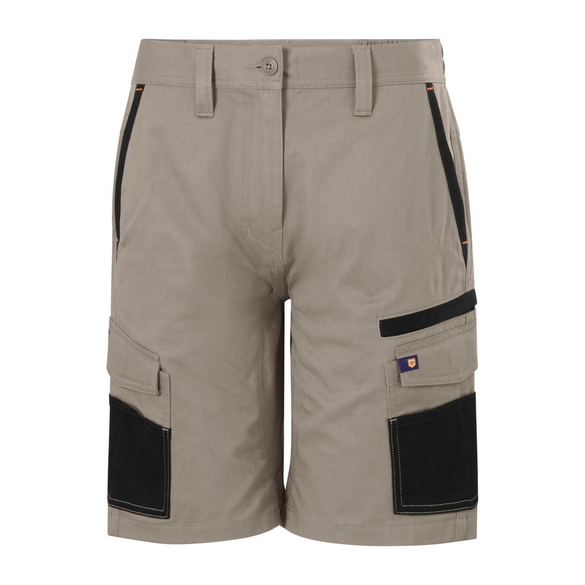 Citeco Women's Khaki Mid Shorts Cotton Stretch - Image 6 of 11