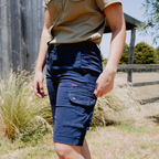 Green Hip Give Cargo Shorts Navy Blue - Image 4 of 4