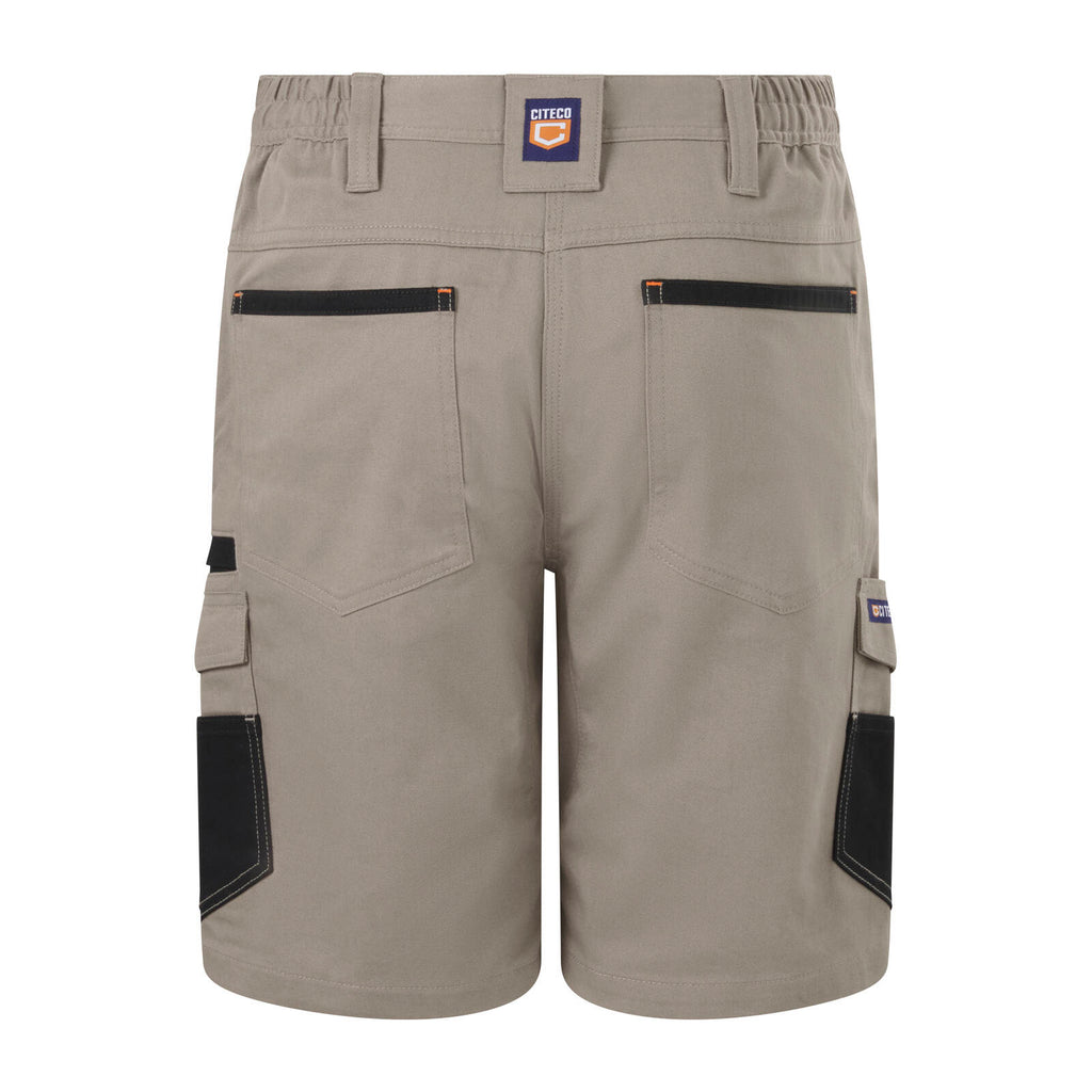 Citeco Women's Khaki Mid Shorts Cotton Stretch - Image 5 of 11