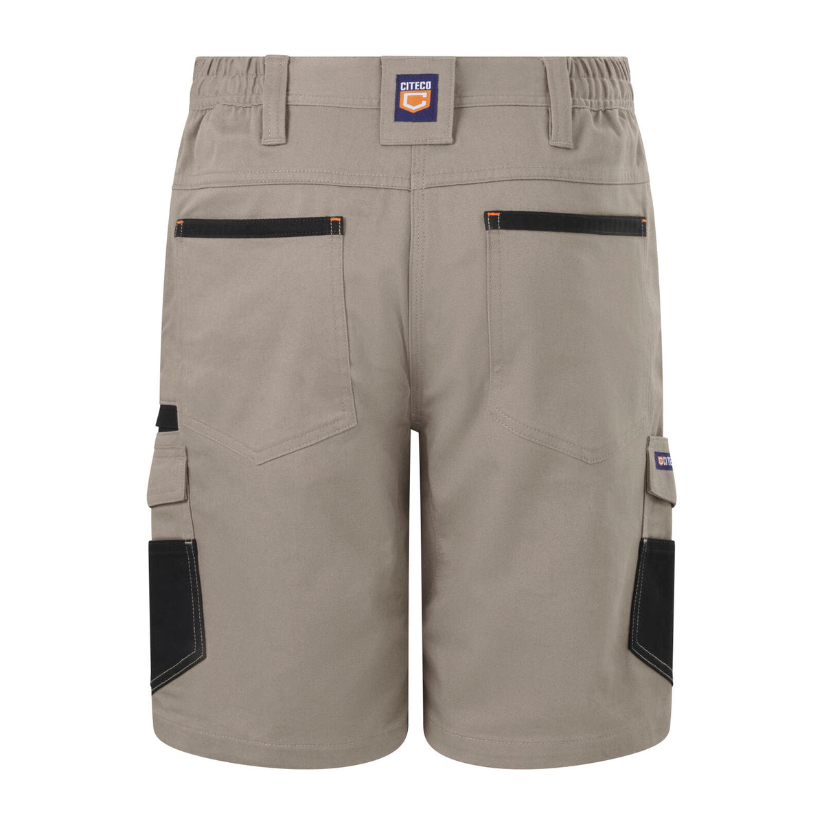 Citeco Women's Khaki Mid Shorts Cotton Stretch - Image 5 of 11