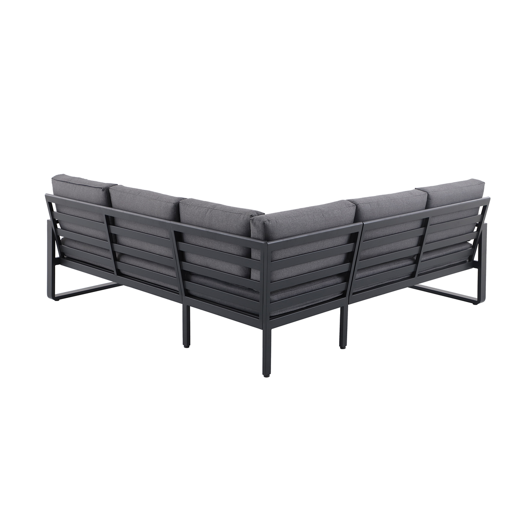 Mimosa Cordoba Aluminium Corner Lounge Charcoal - Image 4 of 4