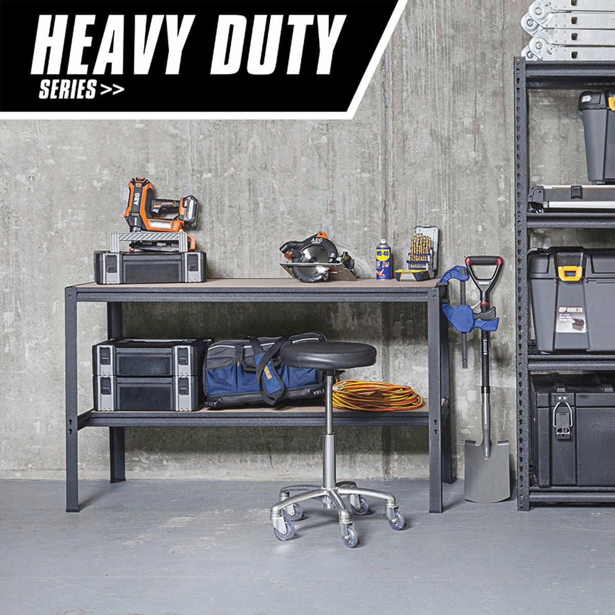 Pinnacle 900 x 1500 x 540mm Heavy Duty Garage Workbench - Image 2 of 2