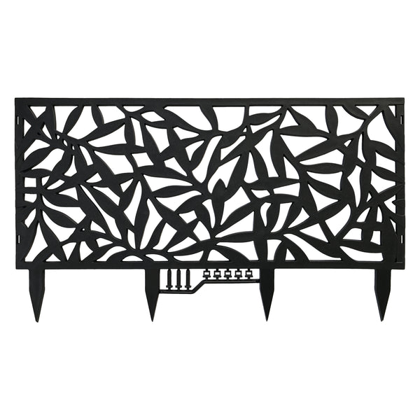 Matrix 400 x 900mm Charcoal Foliage Garden Edging