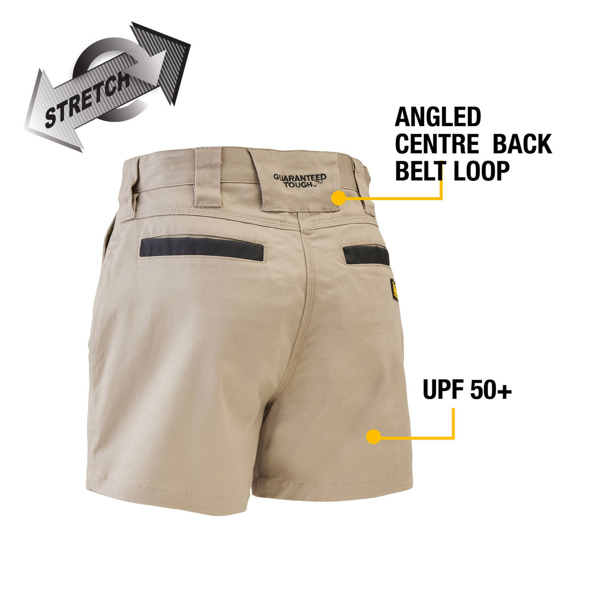 DEWALT Women's Khaki Centenary Shorts - Image 2 of 10