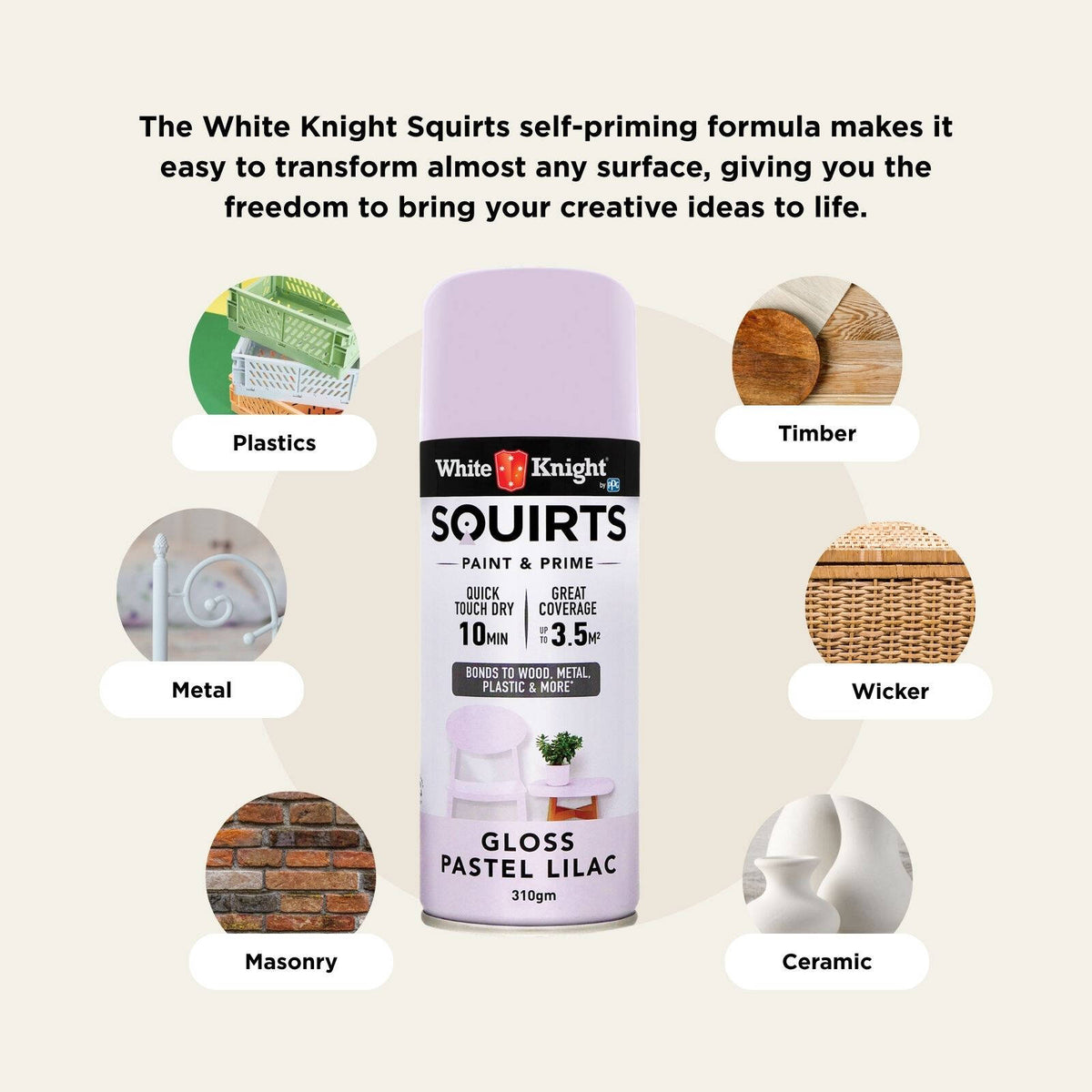 White Knight 310g Squirts Spray Paint - Image 66 of 205