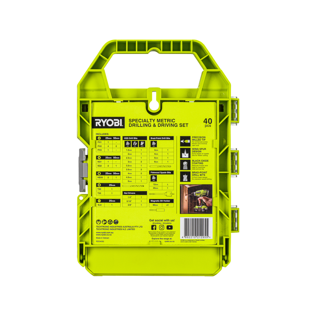 Ryobi 40 Piece Specialty Metric Drill And Drive Set - Image 3 of 6