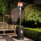 Mimosa Black Matte Lava Outdoor Gas Patio Heater - Image 1 of 5