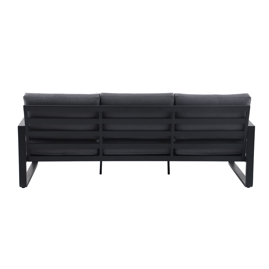 Mimosa Cordoba 3 Seater Aluminium Lounge Charcoal - Image 4 of 5