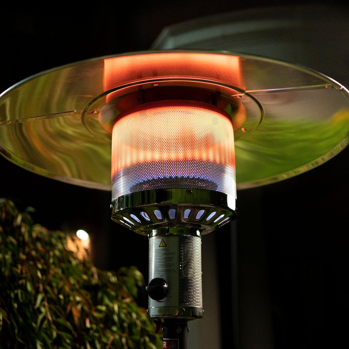 Mimosa Black Matte Lava Outdoor Gas Patio Heater - Image 4 of 5