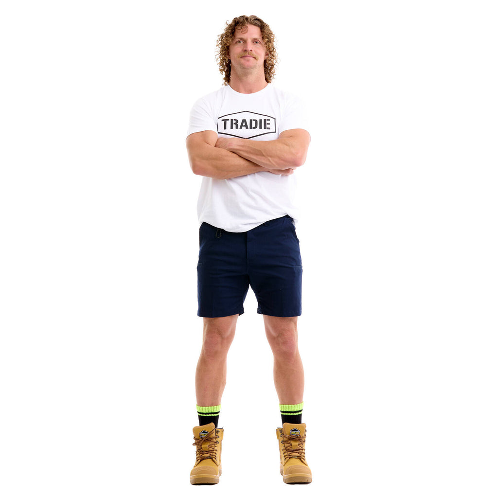 Tradie Pro Navy Mid Short - 102 - Image 5 of 6