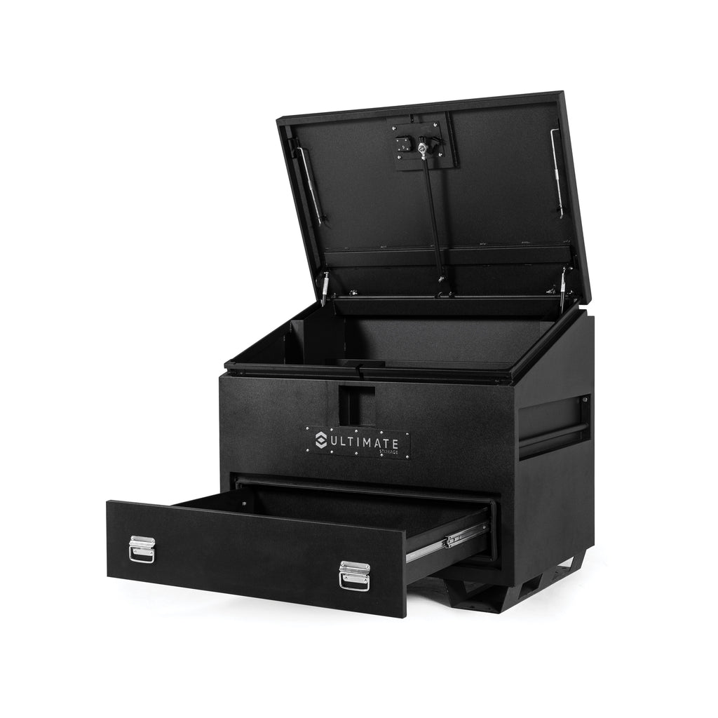 Ultimate Storage Site Box With Angled Lid And Drawer - Image 4 of 14