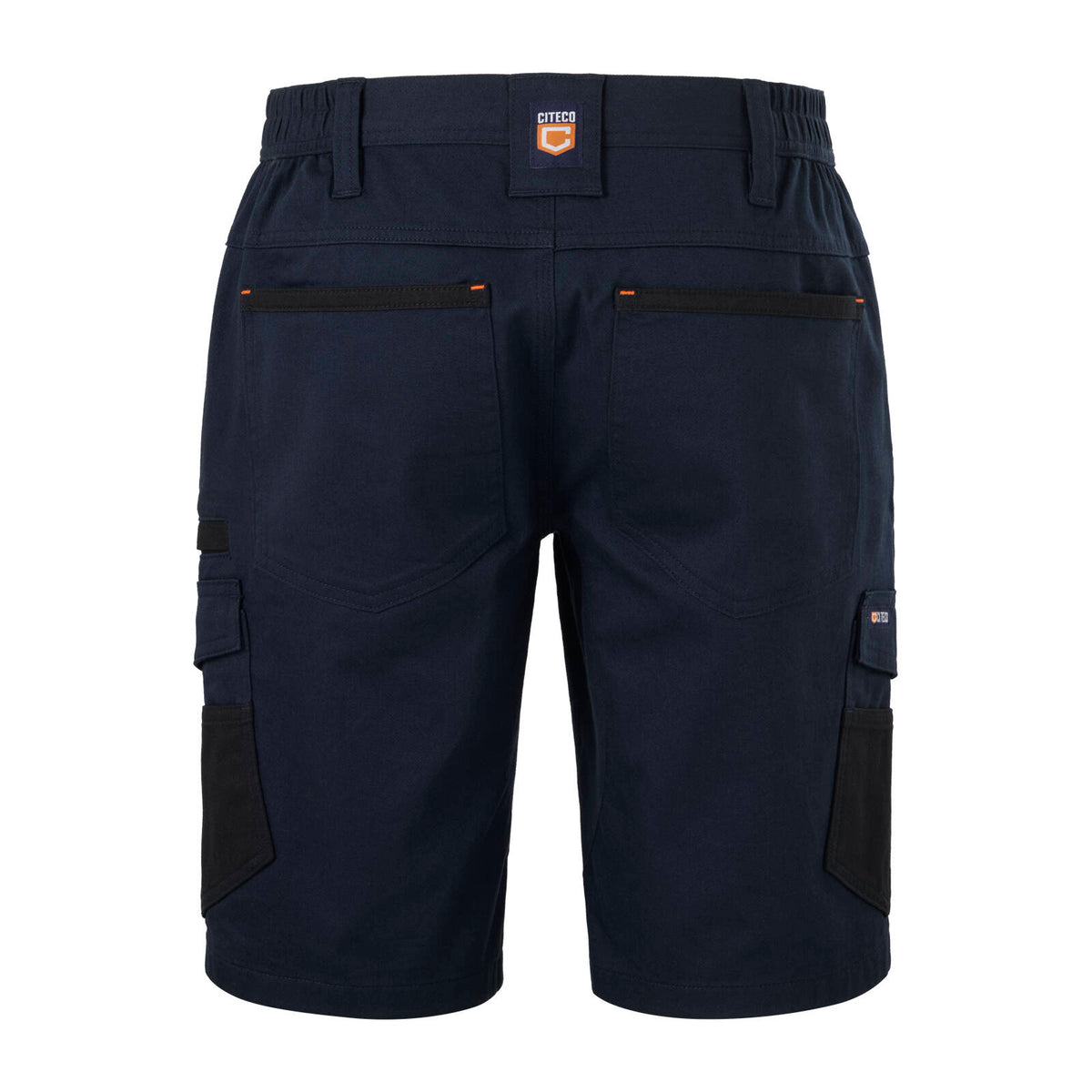 Citeco Navy Cotton Stretch Cargo Mid Shorts - Image 3 of 13