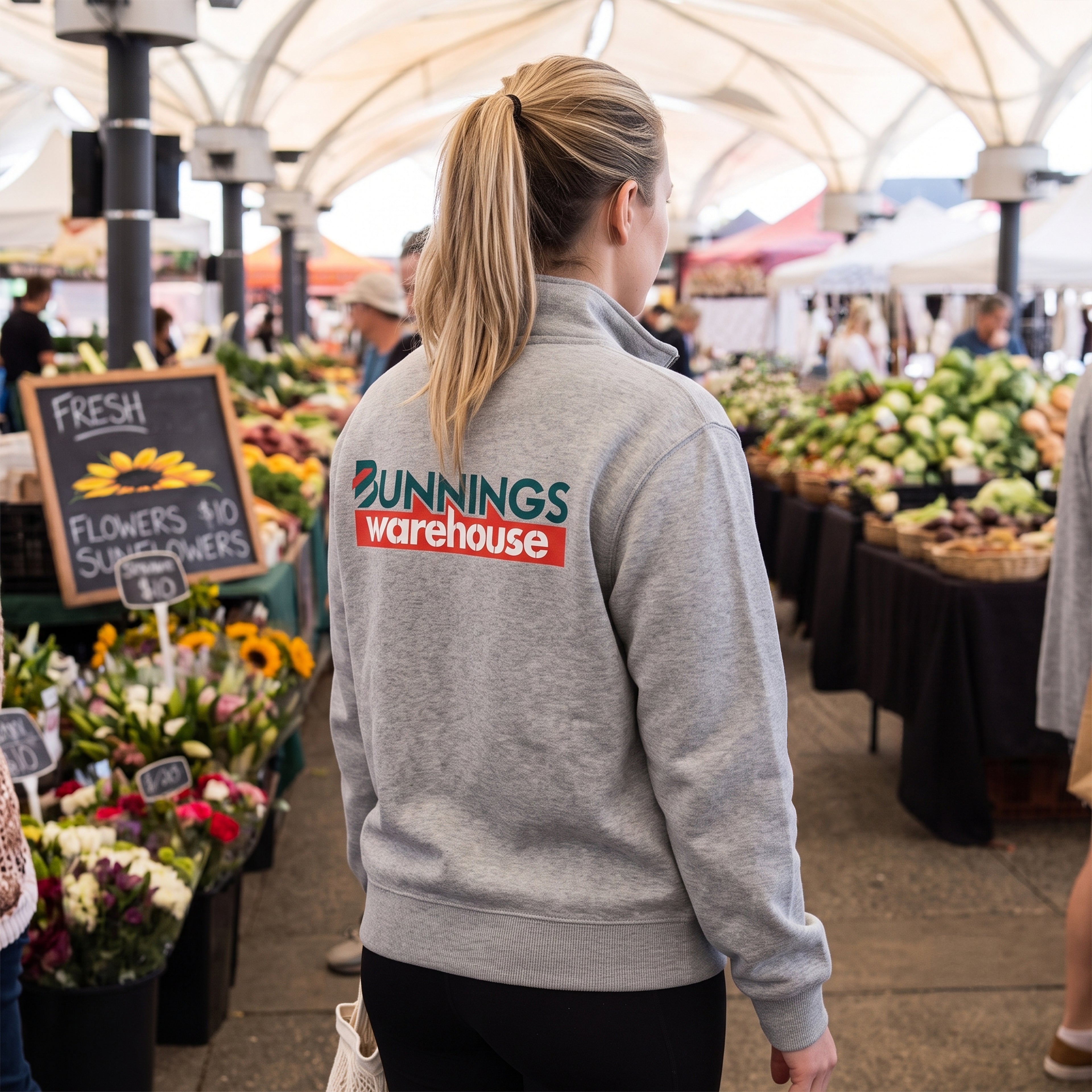 Bunnings Quarter Zip (Grey) - Image 4 of 5