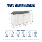 Absco Sheds 2.26 x 0.78 x 1.15m Wheelie Bin Cover - Image 2 of 19