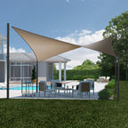 Coolaroo 5.4 x 5.4m Square Cobblestone Designer Series Shade Sail - Image 2 of 6