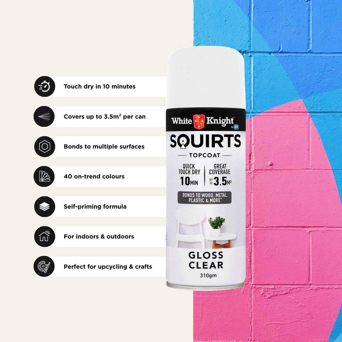 White Knight 310g Squirts Spray Paint - Image 131 of 205