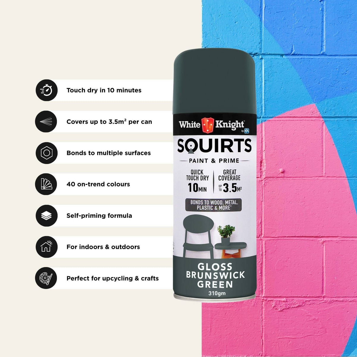 White Knight 310g Squirts Spray Paint - Image 120 of 205