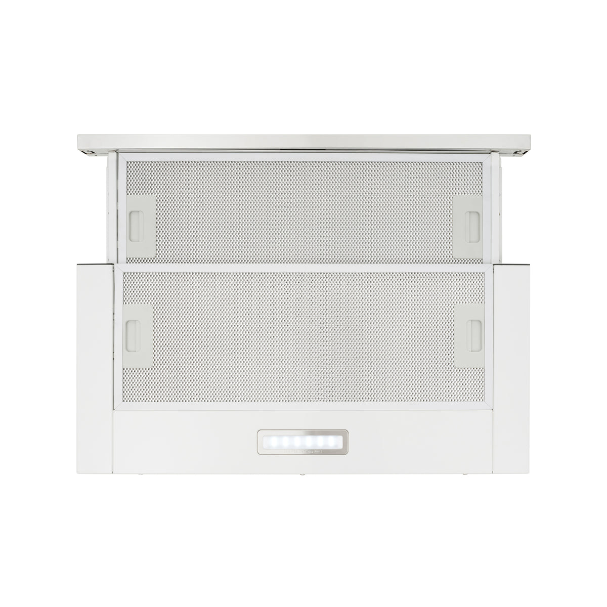 Esatto 60cm White Stainless Steel Fascia Slide Out Ducted Rangehood - Image 4 of 5