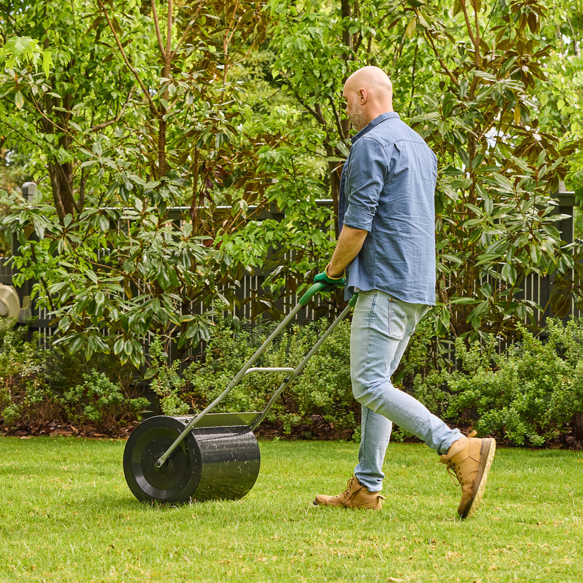 Cyclone 60L Steel Garden Roller - Image 6 of 11