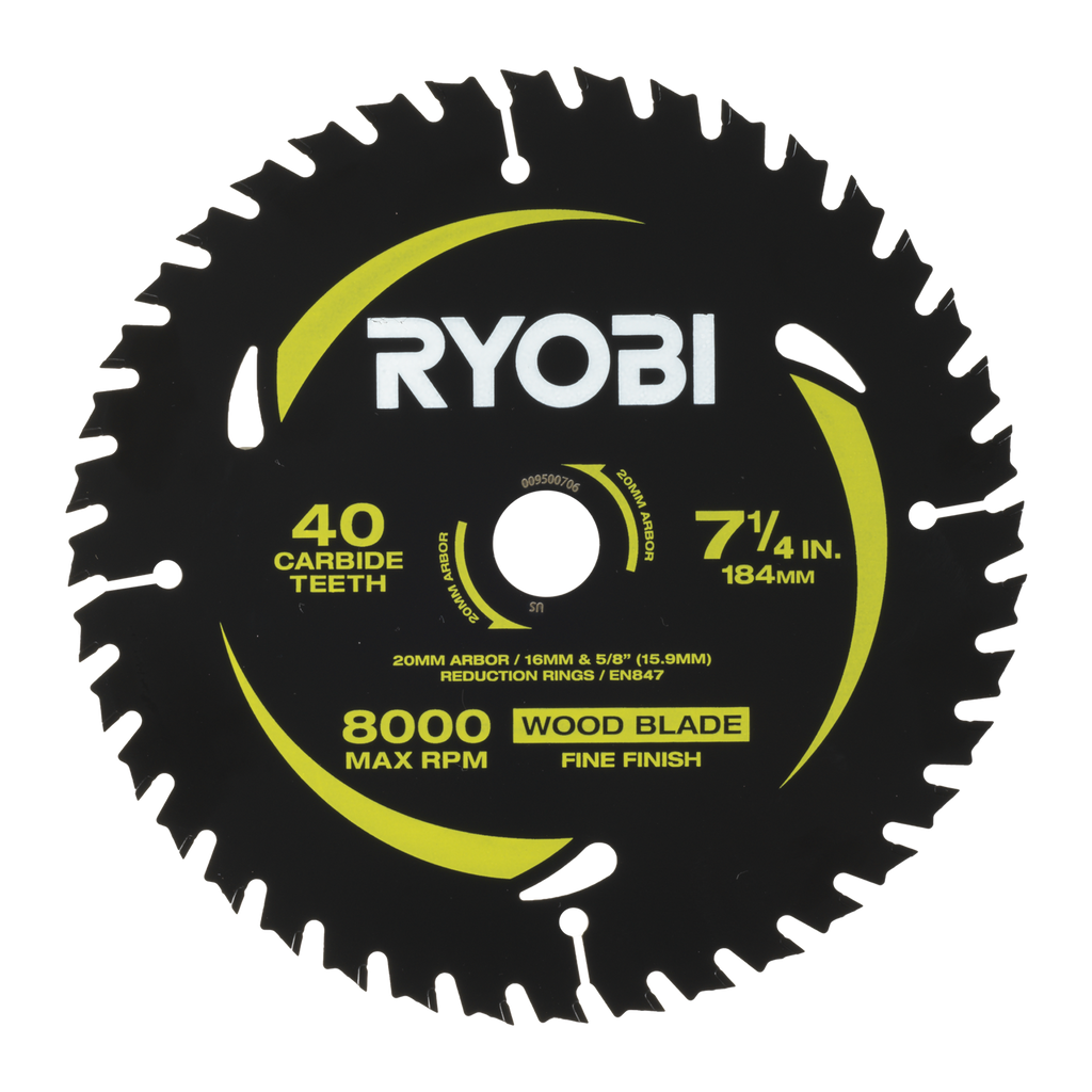 Ryobi 184mm 24T &amp; 40T Circular Saw Blade - 2 Pack - Image 3 of 8