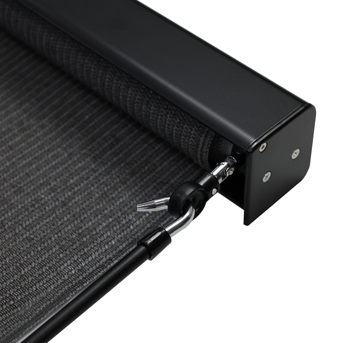 Coolaroo 1.5 x 2.4m Charcoal Crank Operated Outdoor Blind With Premium Pelmet - Image 8 of 10