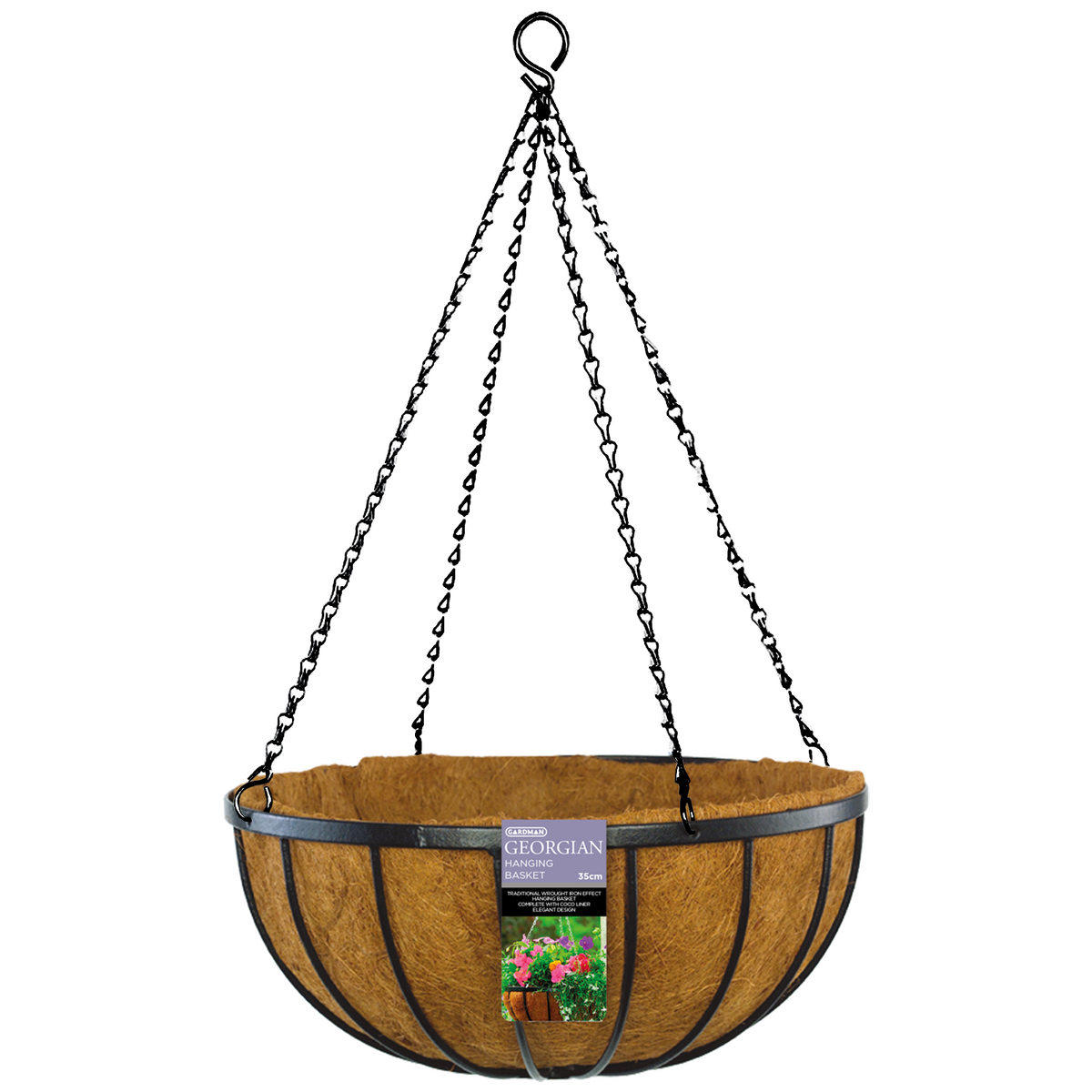 Brunnings 35cm Georgian Hanging Basket - Image 1 of 1