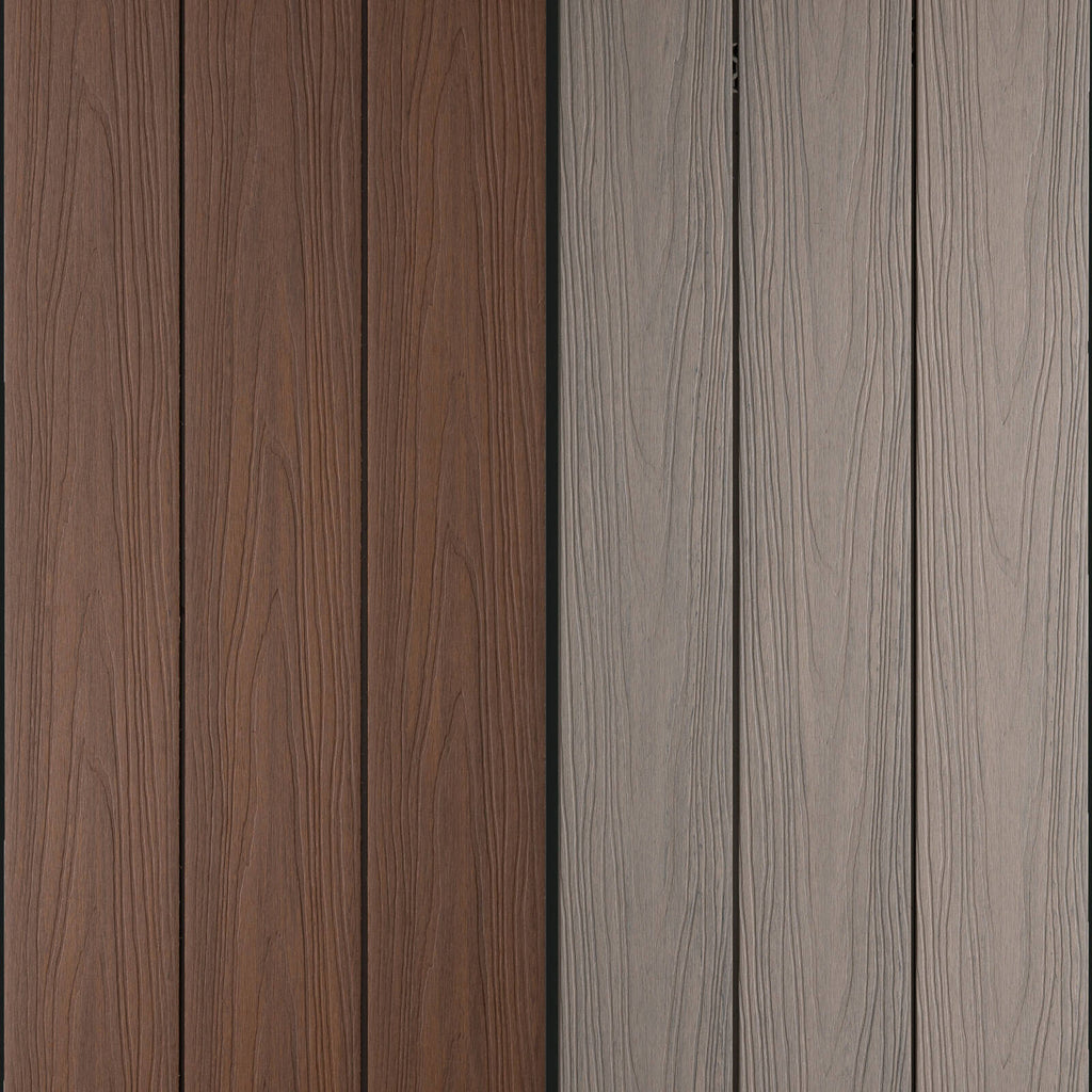 Ekodeck 137 x 23mm 5.4m Backbeach and Leatherwood Designer Series Composite Decking - Image 1 of 10