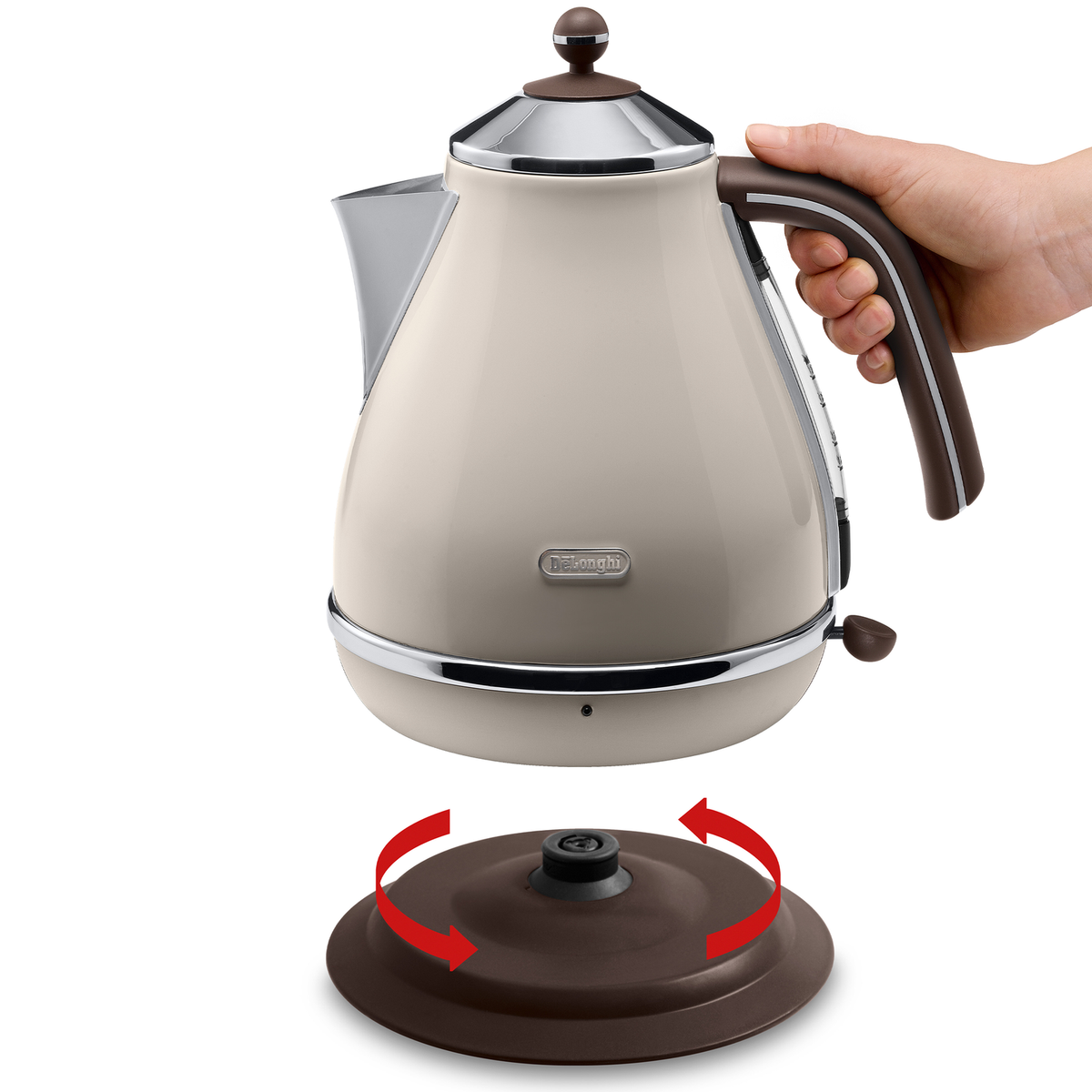 De'Longhi 1.7L Beige Icona Vintage Kettle - Image 2 of 6