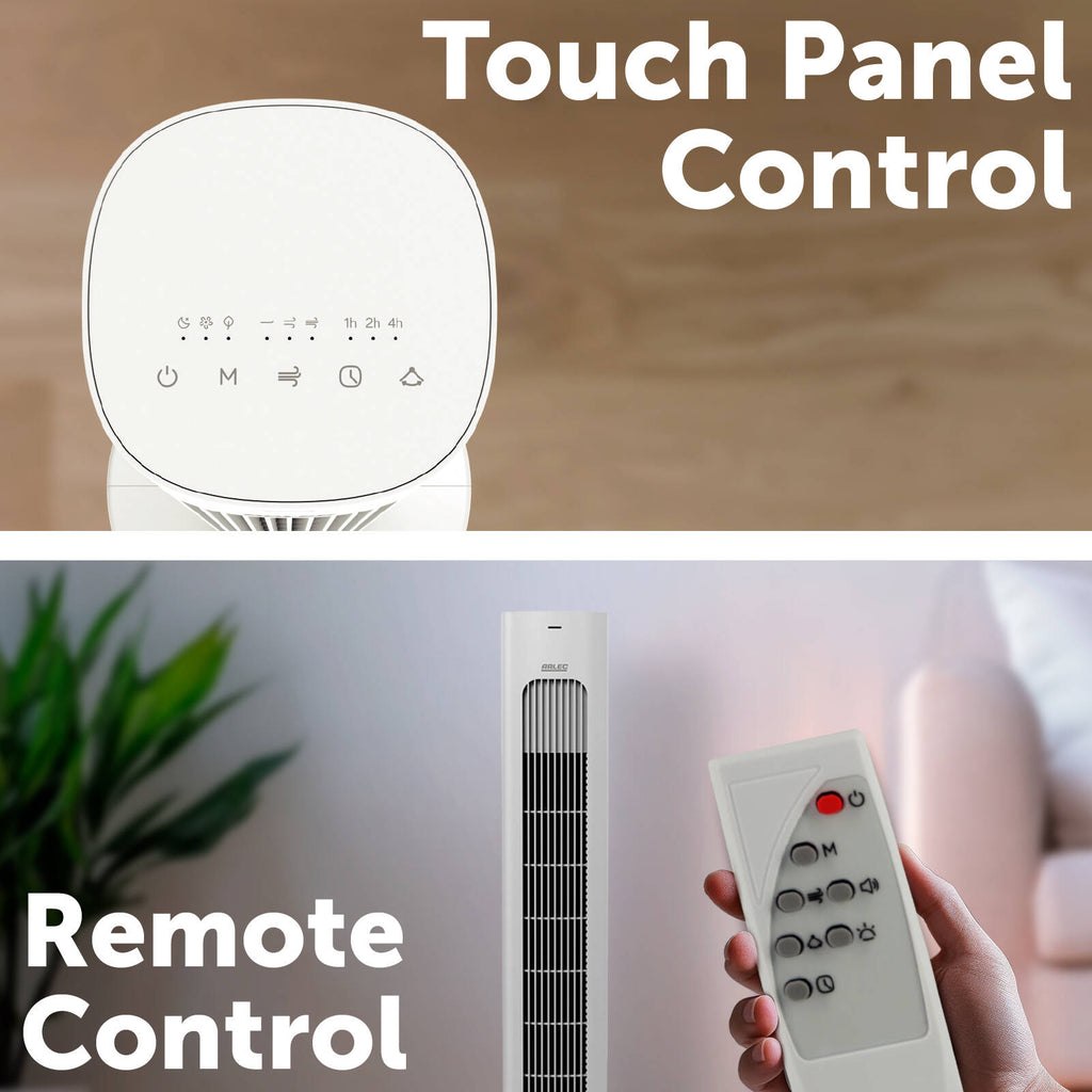 Arlec 110cm White Tower Fan With Remote - Image 4 of 8