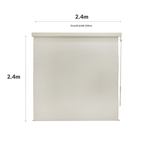 Coolaroo 2.4 x 2.4m Shell Crank Operated Outdoor Blind With Premium Pelmet - Image 2 of 8
