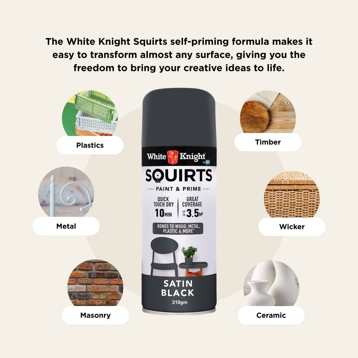 White Knight 310g Squirts Spray Paint - Image 83 of 205