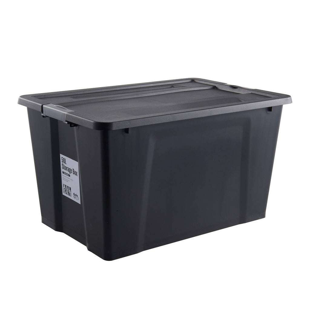 All Set 50L Black Storage Container Without Wheels - Image 2 of 3