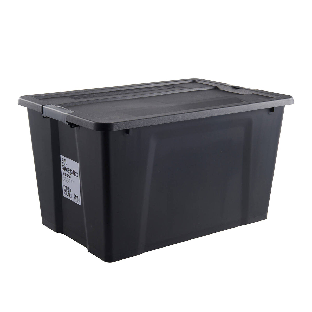 All Set 50L Black Storage Container Without Wheels - Image 2 of 3