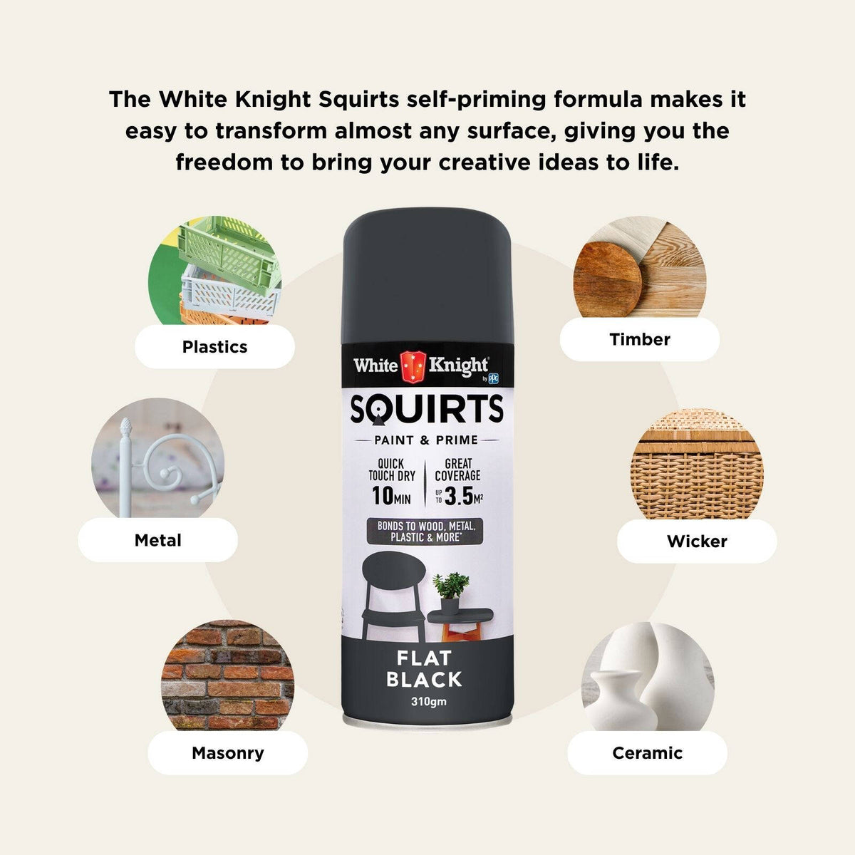 White Knight 310g Squirts Spray Paint - Image 95 of 205