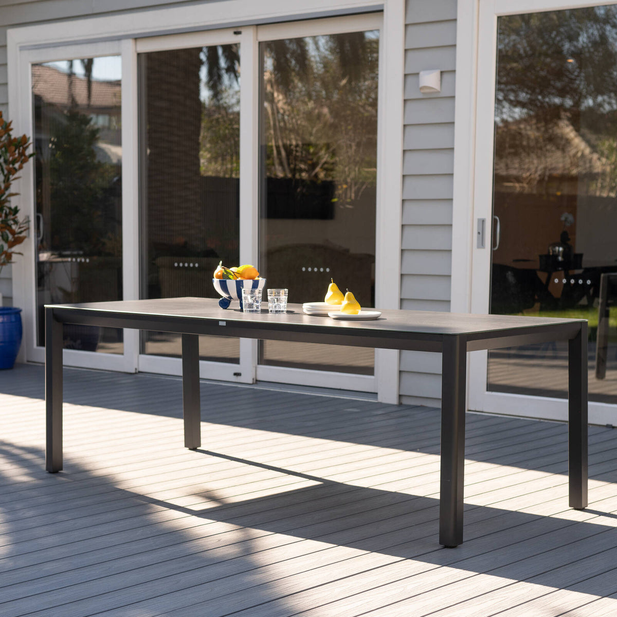 Mimosa Cordoba Aluminium Dining Table Charcoal - Image 1 of 4