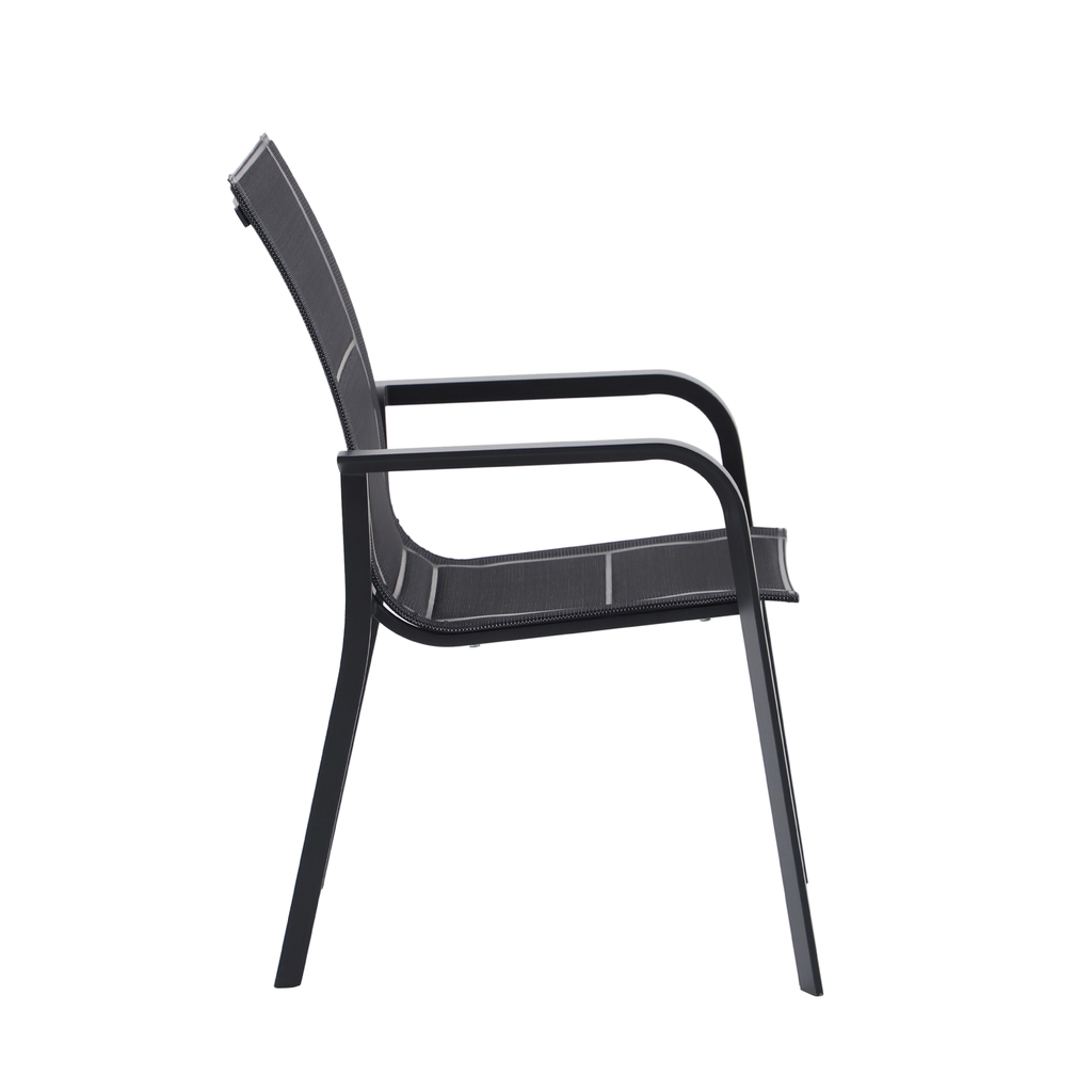 Mimosa Cordoba Aluminium Dining Chair Charcoal - Image 2 of 5