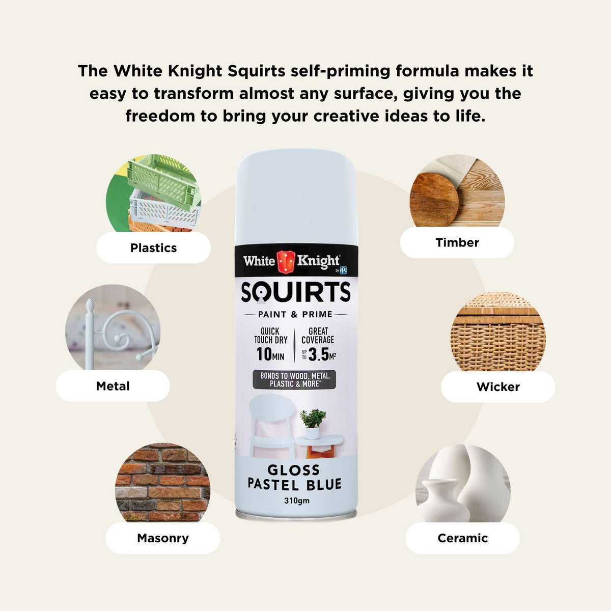 White Knight 310g Squirts Spray Paint - Image 48 of 205