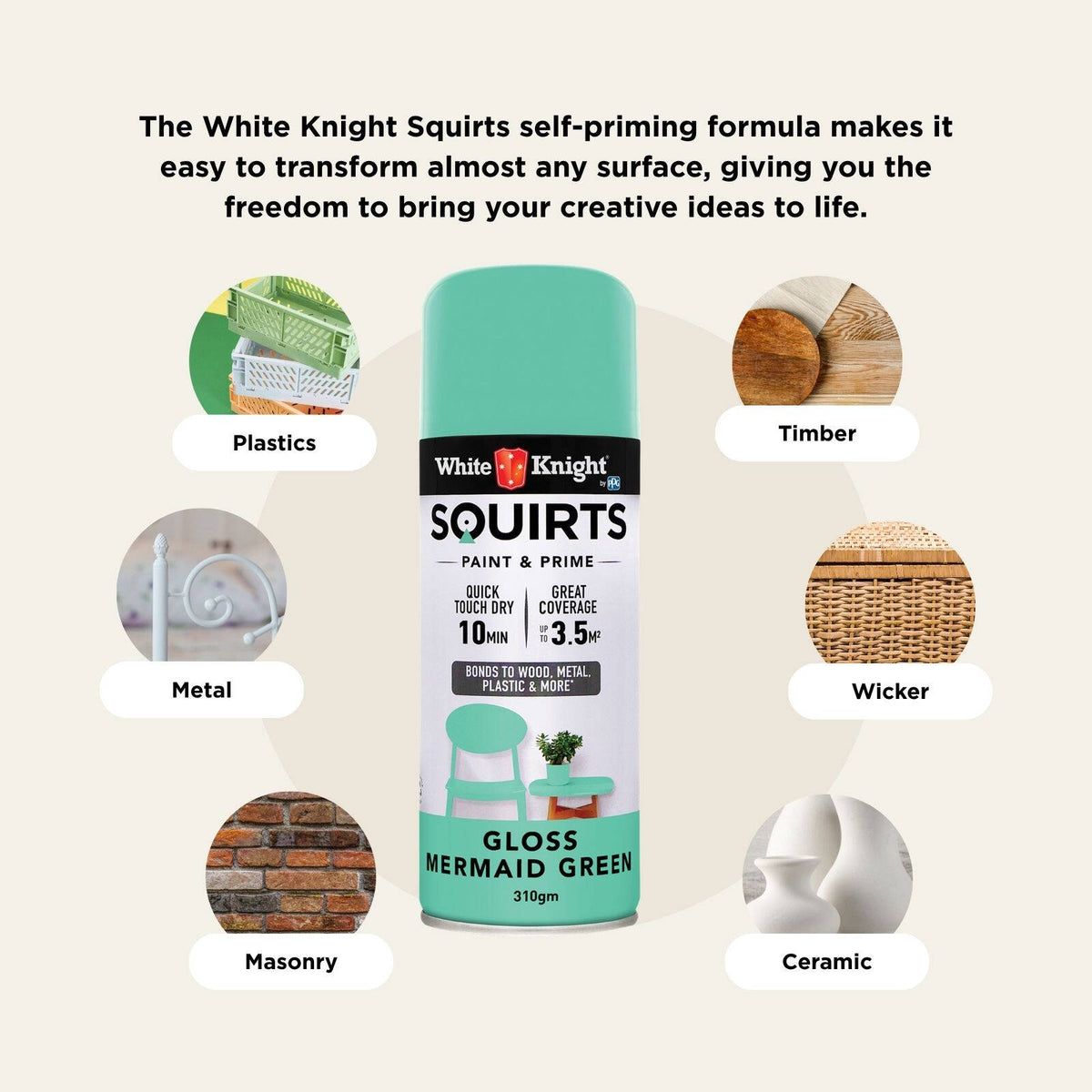 White Knight 310g Squirts Spray Paint - Image 17 of 205