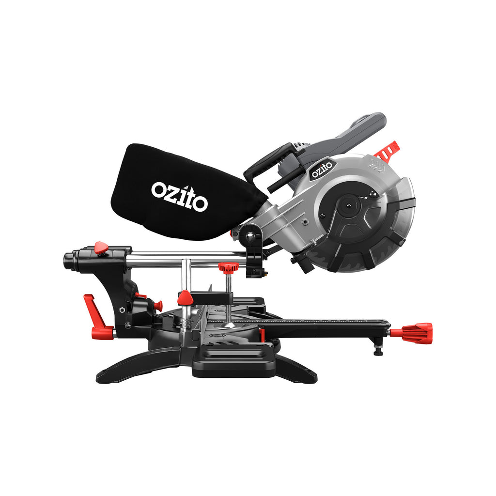 Ozito 1800W 210mm 8-1/4" Double Bevel Sliding Mitre Saw SCMS-1621 - Image 2 of 7