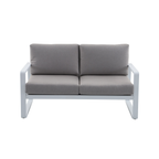 Mimosa Cordoba 2 Seater Aluminium Lounge White - Image 5 of 5