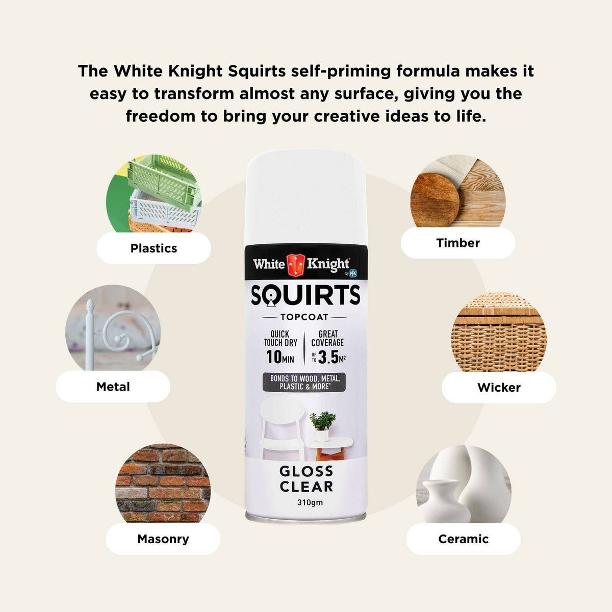 White Knight 310g Squirts Spray Paint - Image 132 of 205